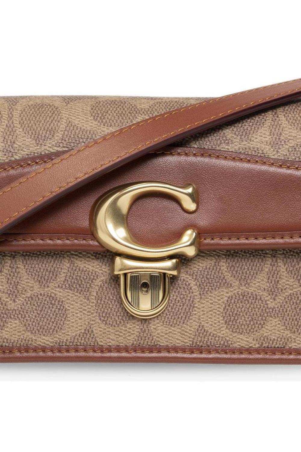 Coach Studio Monogram Print Shoulder Bag