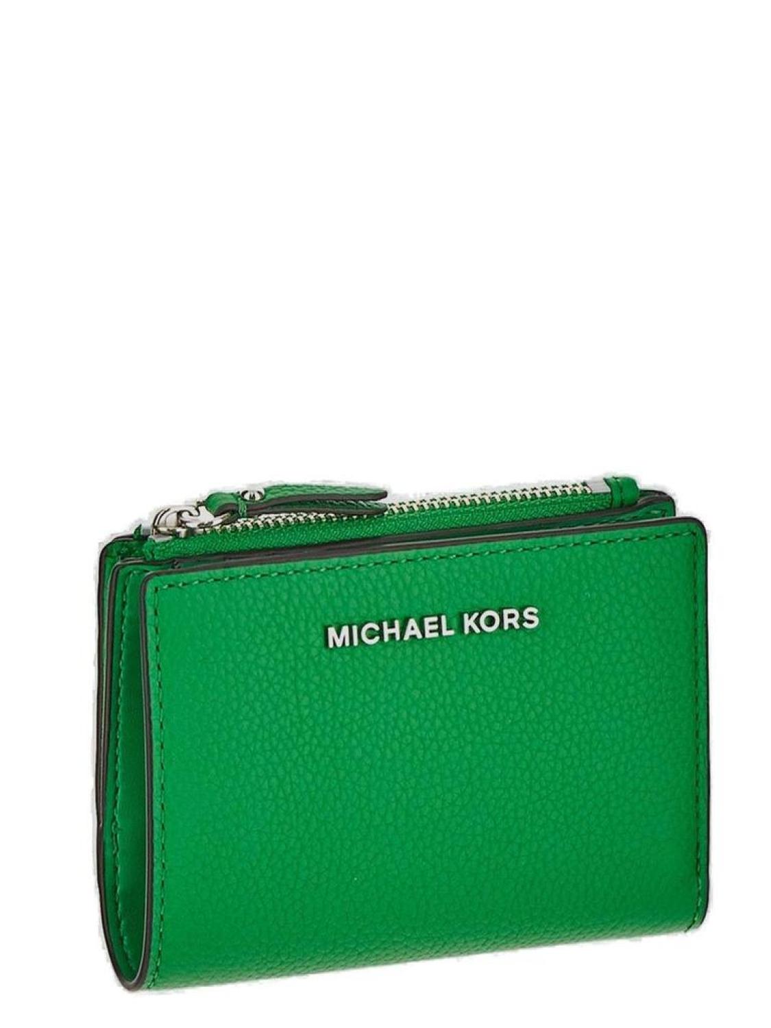 Michael Kors Logo Lettering Zipped Wallet