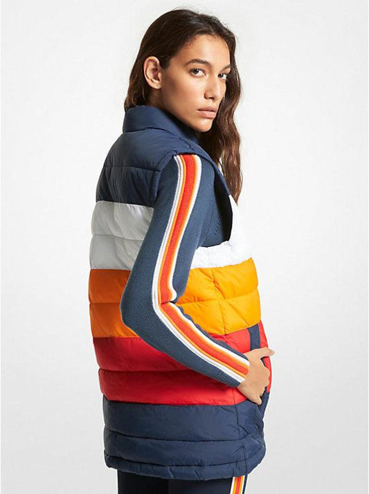MK X ellesse Vail Color-Block Nylon Ski Vest