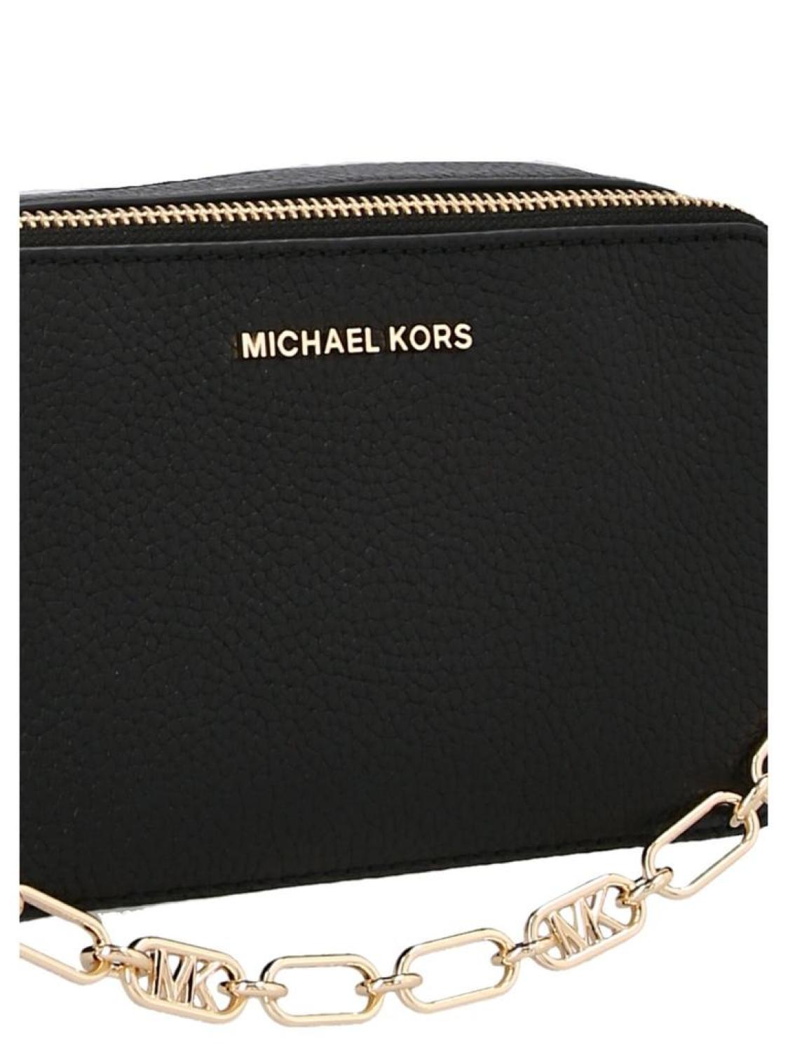 Michael Michael Kors Logo Plaque Double Zip Small Crossbody Bag
