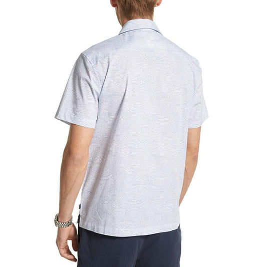 Men's Short-Sleeve Etched Logo Print Shirt