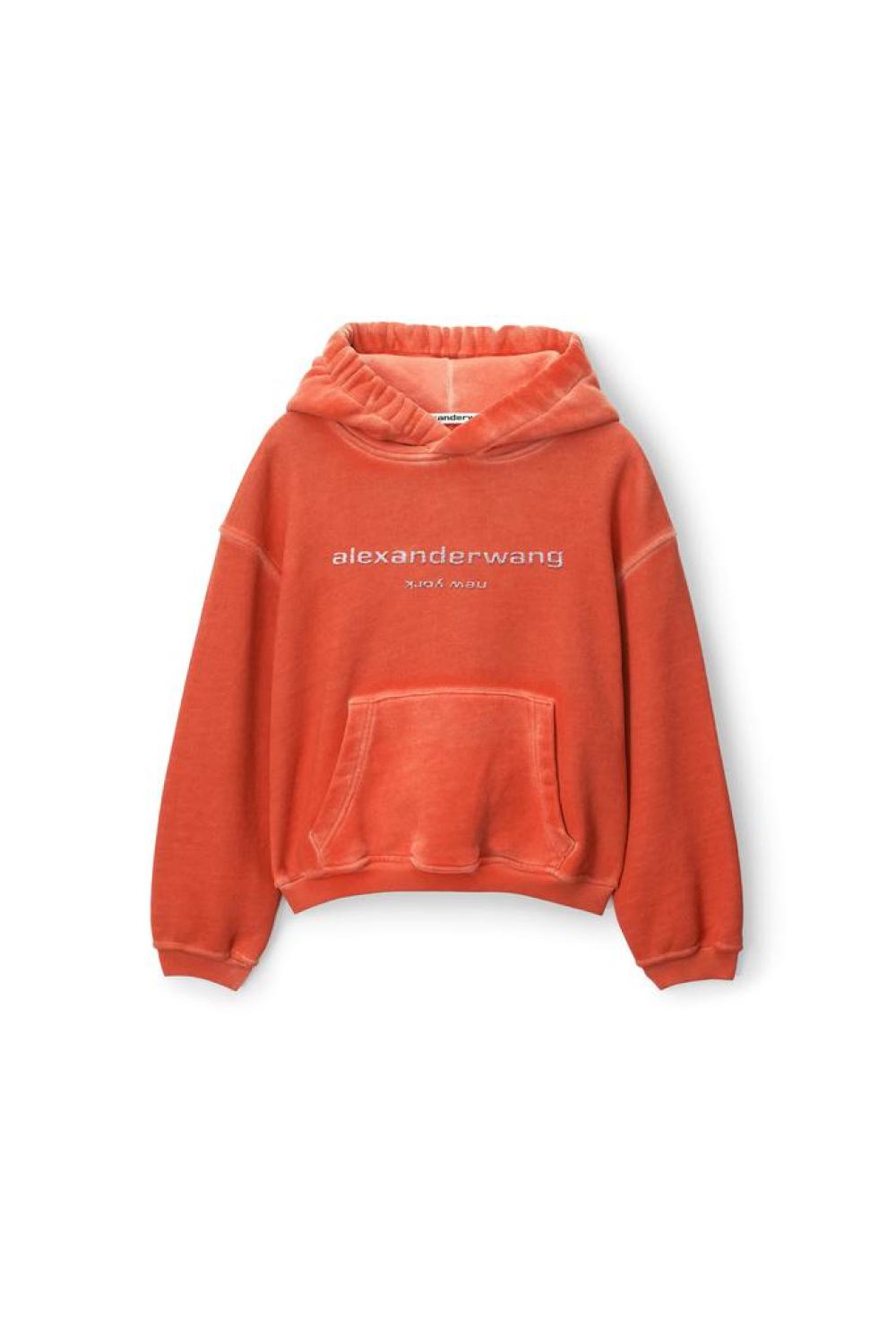 Glitter Logo Hoodie In Classic Terry