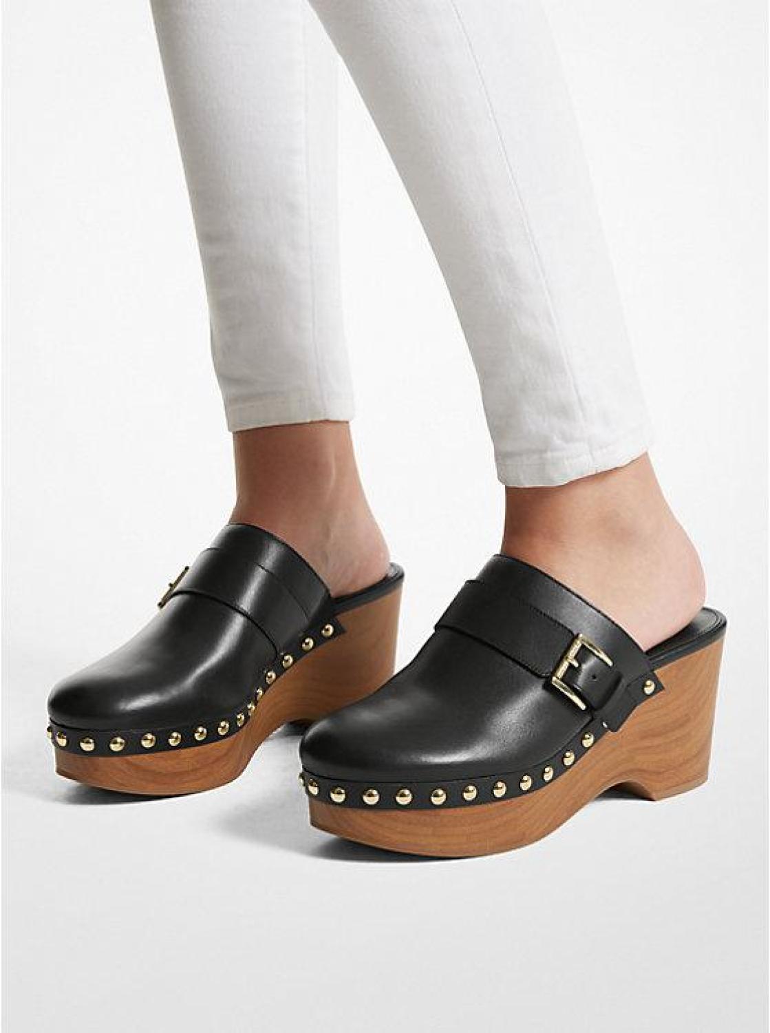 Rye Studded Leather Platform Clog