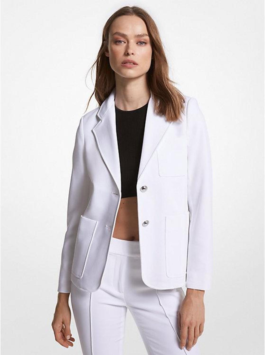 Stretch Crepe Blazer