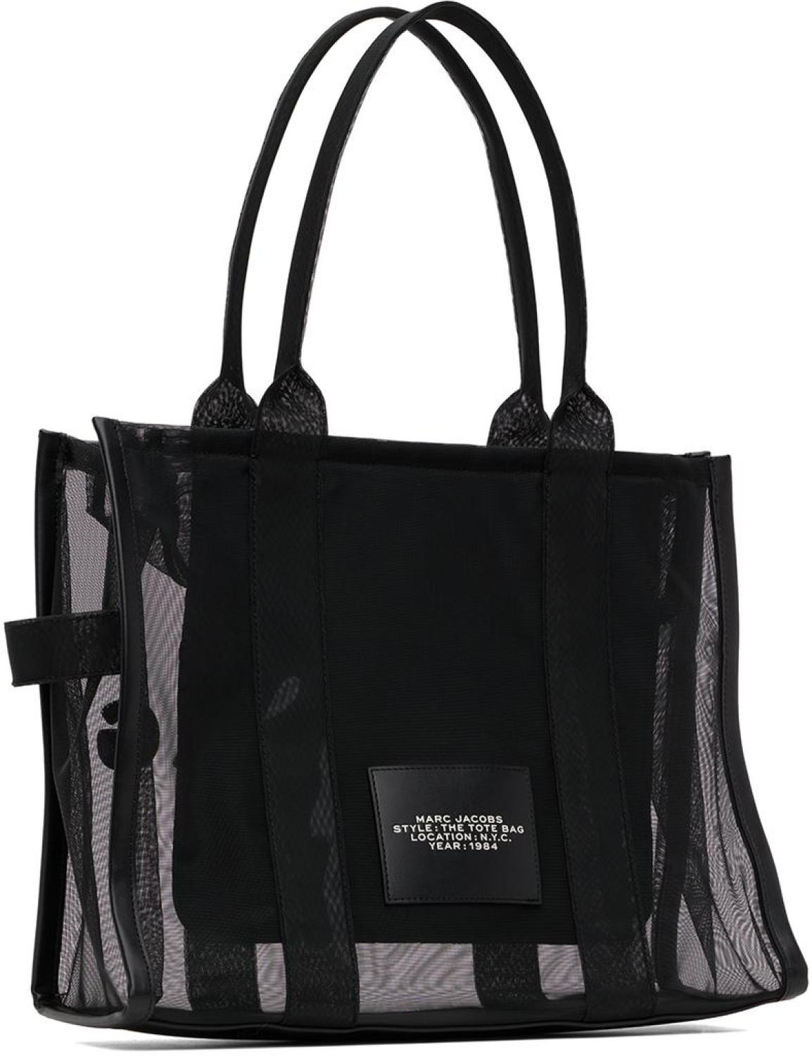 Black Large Mesh 'The Tote Bag' Tote