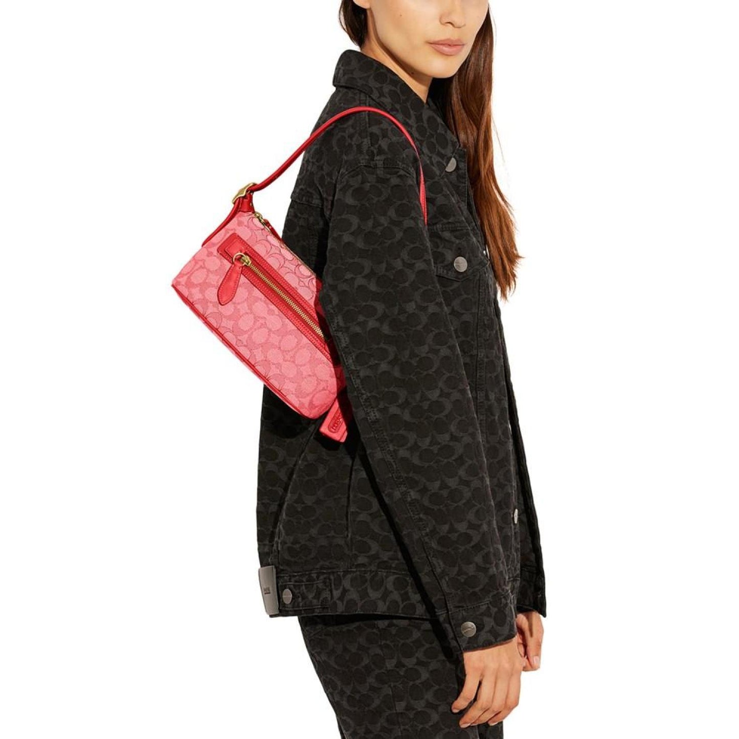 Signature Jacquard Demi Shoulder Bag