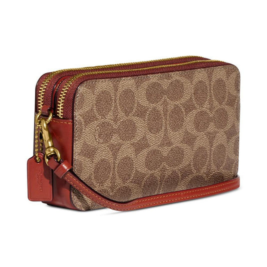 Colorblock Coated Canvas Signature Kira Crossbody