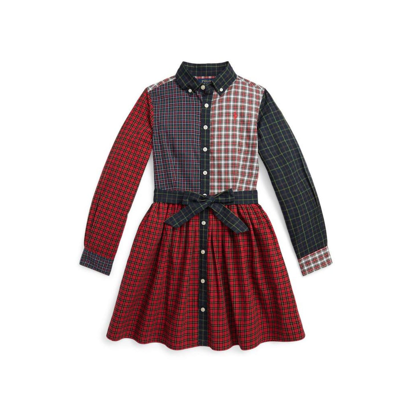 Plaid Cotton Fun Shirtdress (Big Kids)