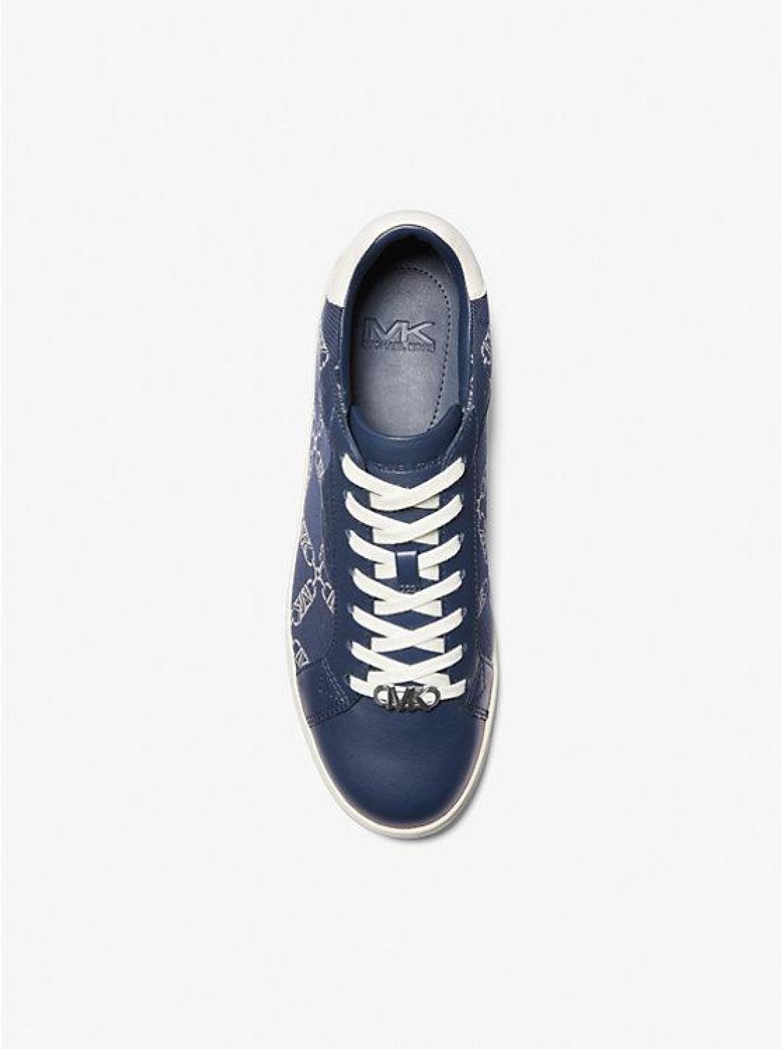 Keating Empire Logo Jacquard and Leather Sneaker