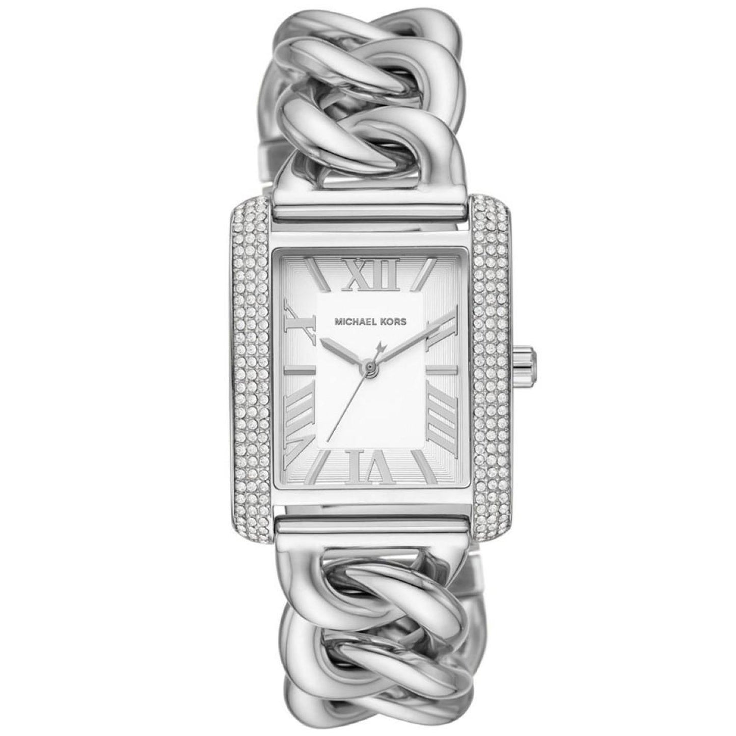 Women's Emery Three-Hand Silver-Tone Stainless Steel Watch 40 x 31mm