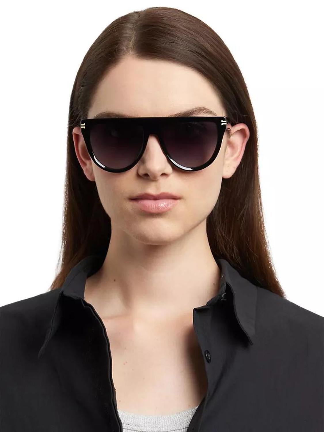 55MM Gradient Oval Sunglasses