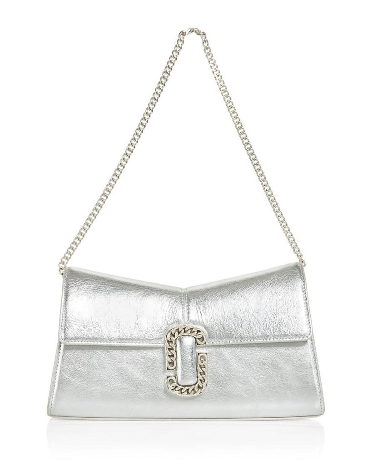 The Metallic St. Marc Convertible Leather Clutch