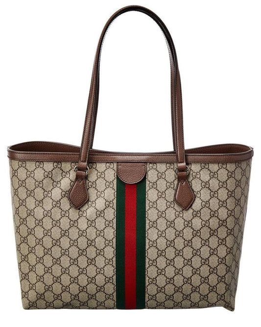 Gucci Ophidia Medium GG Supreme Canvas & Leather Tote