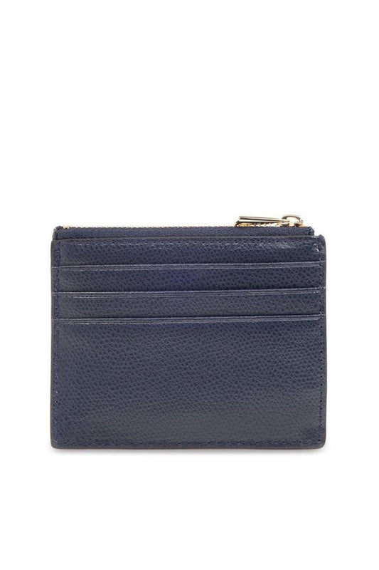 Furla Logo Plaque Zip-Up Card Holder