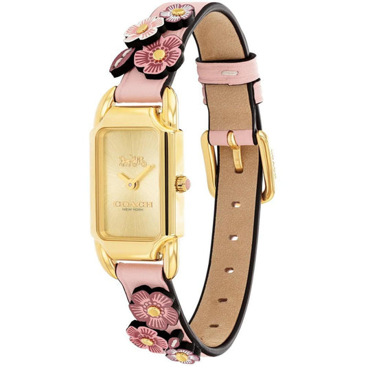 Women's Cadie Tea Rose Blush Leather Strap Watch, 28.5 x 17.5mm