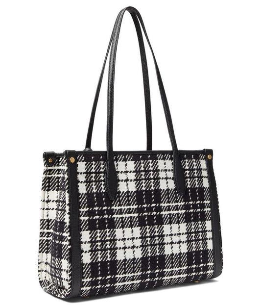 Celebration Plaid Market Medium Tote