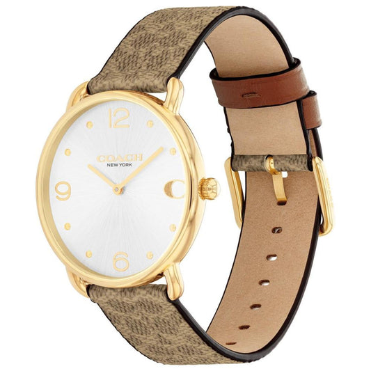 Women's Elliot Signature Tan Canvas Strap Watch, 36mm