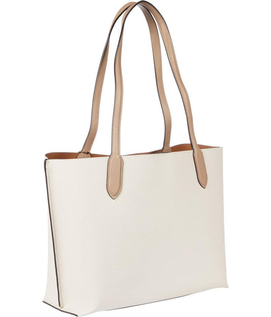 Color-Block Leather Willow Tote