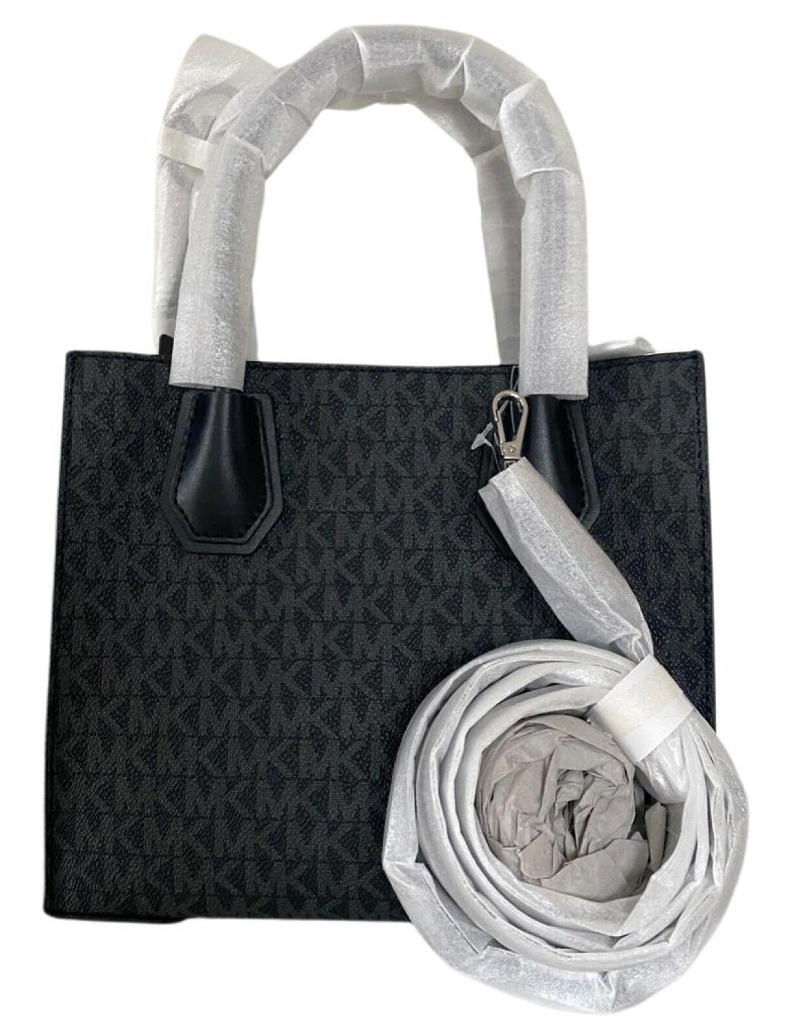 Michael Kors Mercer Leather Satchel Crossbody Bag