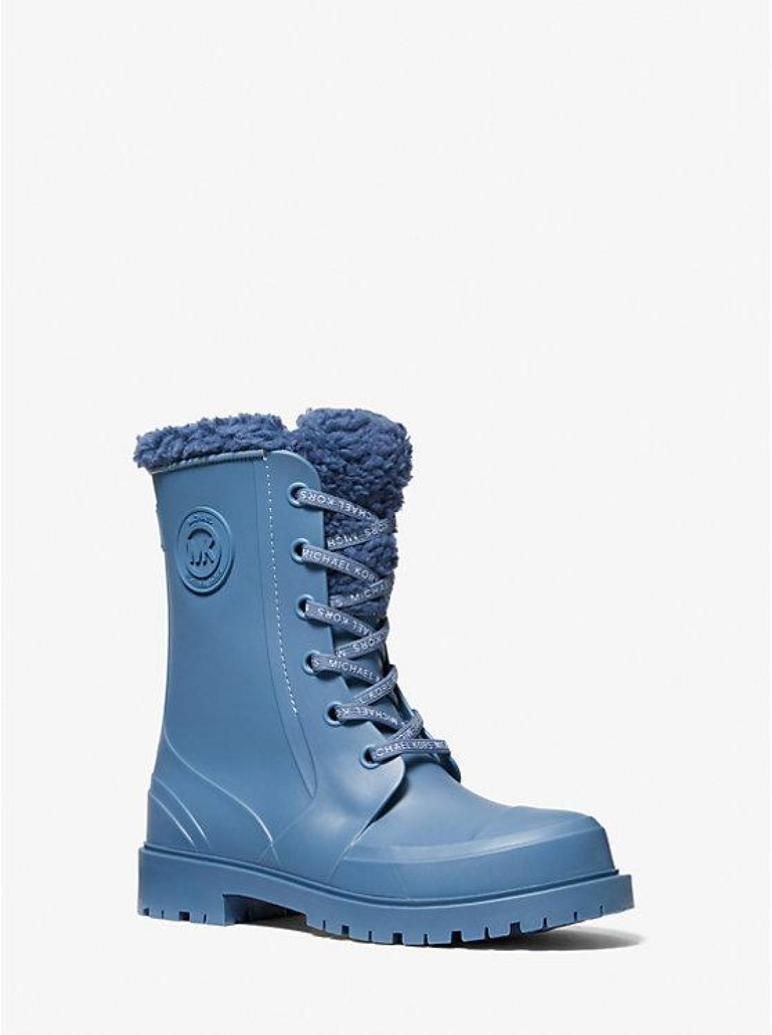 Montaigne Faux Shearling-Lined PVC Rain Boot