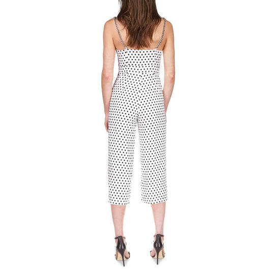 Women's Sleeveless Classic Dot Tie Jumpsuit