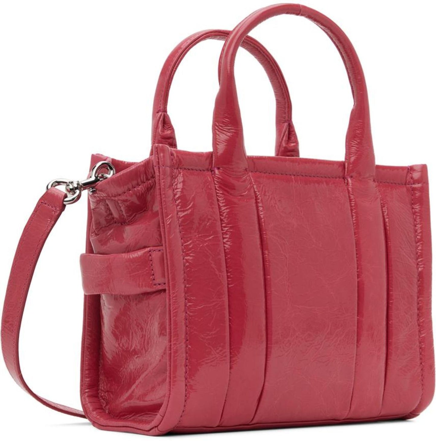 Pink 'The Shiny Crinkle Small' Tote