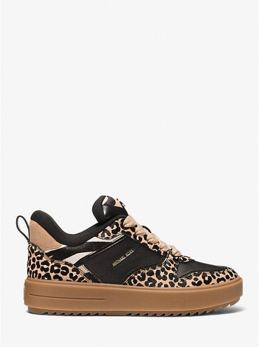 Rumi Animal Print Calf Hair Platform Sneaker