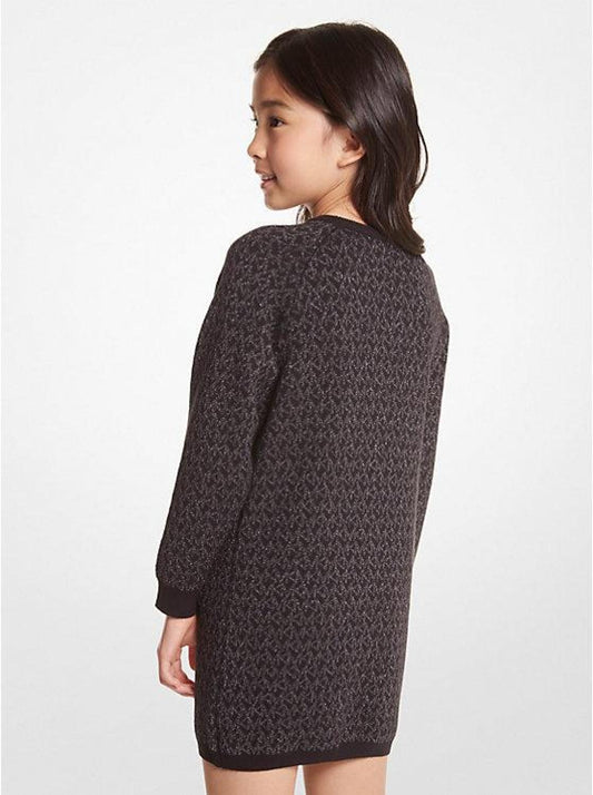 Metallic Logo Knit Dress