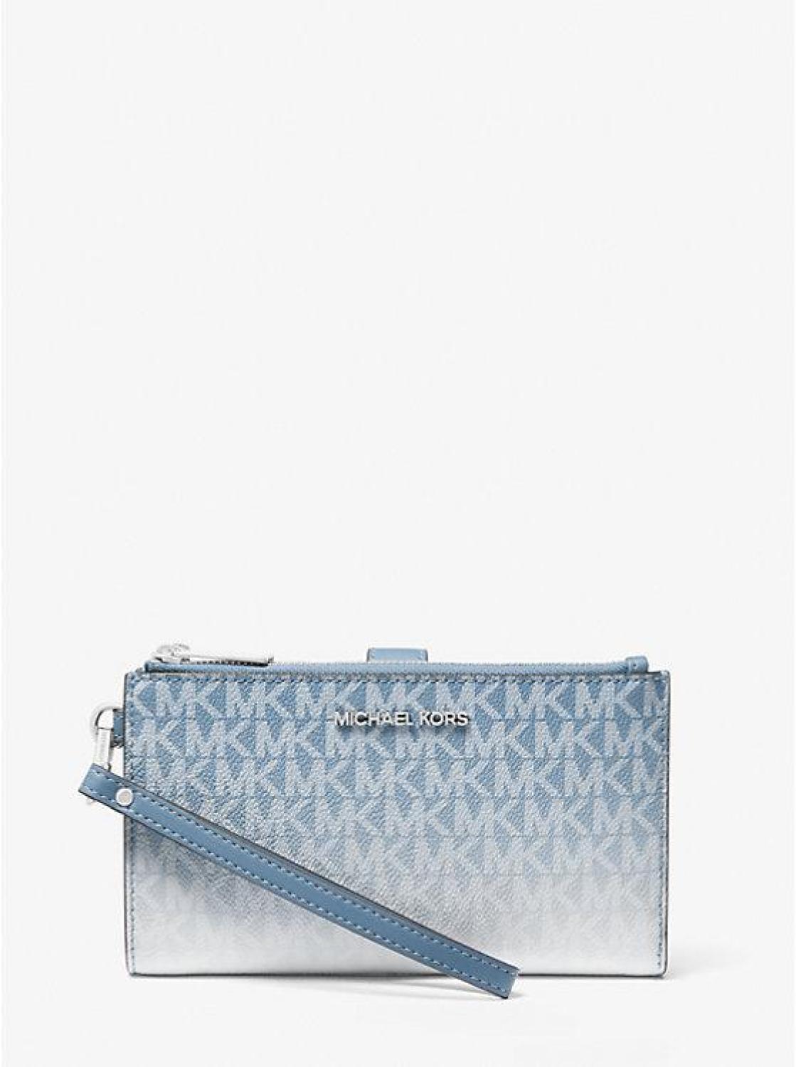 Jet Set Large Ombré Logo Wristlet