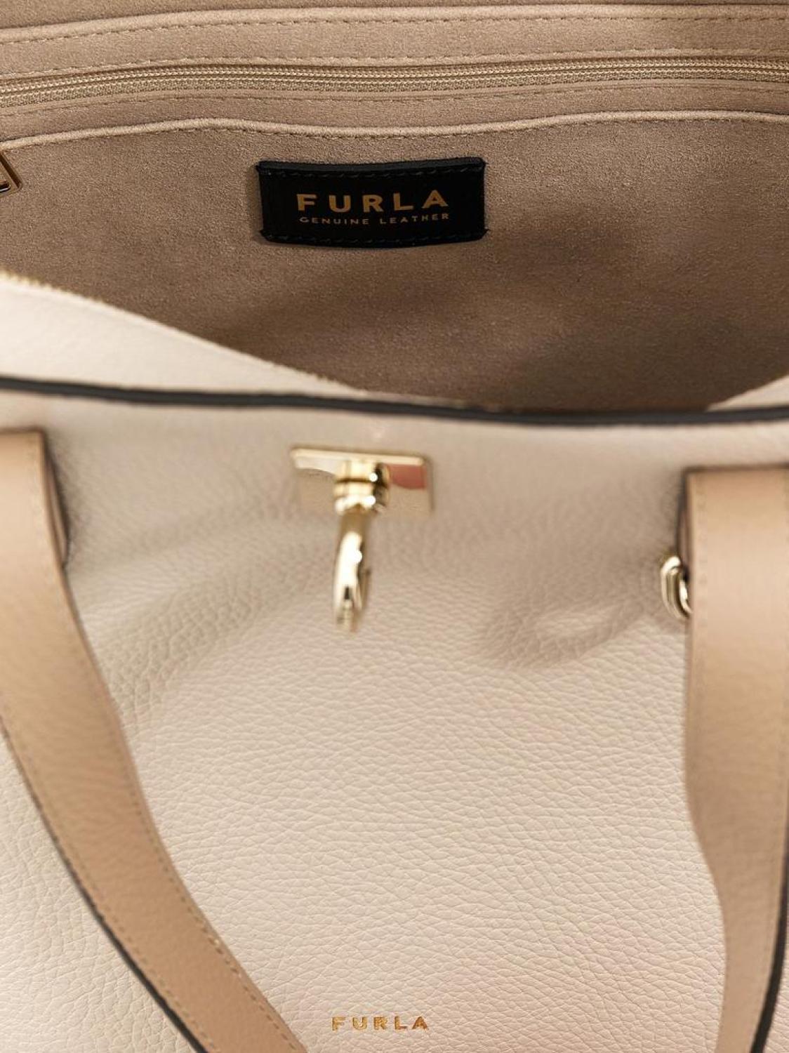 Furla Mini Net Logo Printed Tote Bag