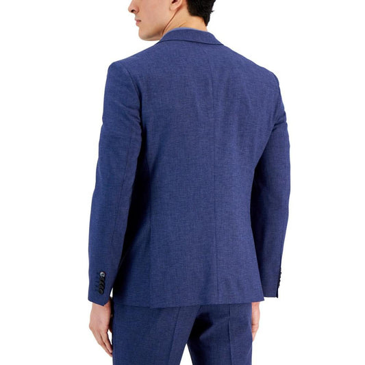 Men's Modern-Fit Micro-Grid Superflex Suit Jacket