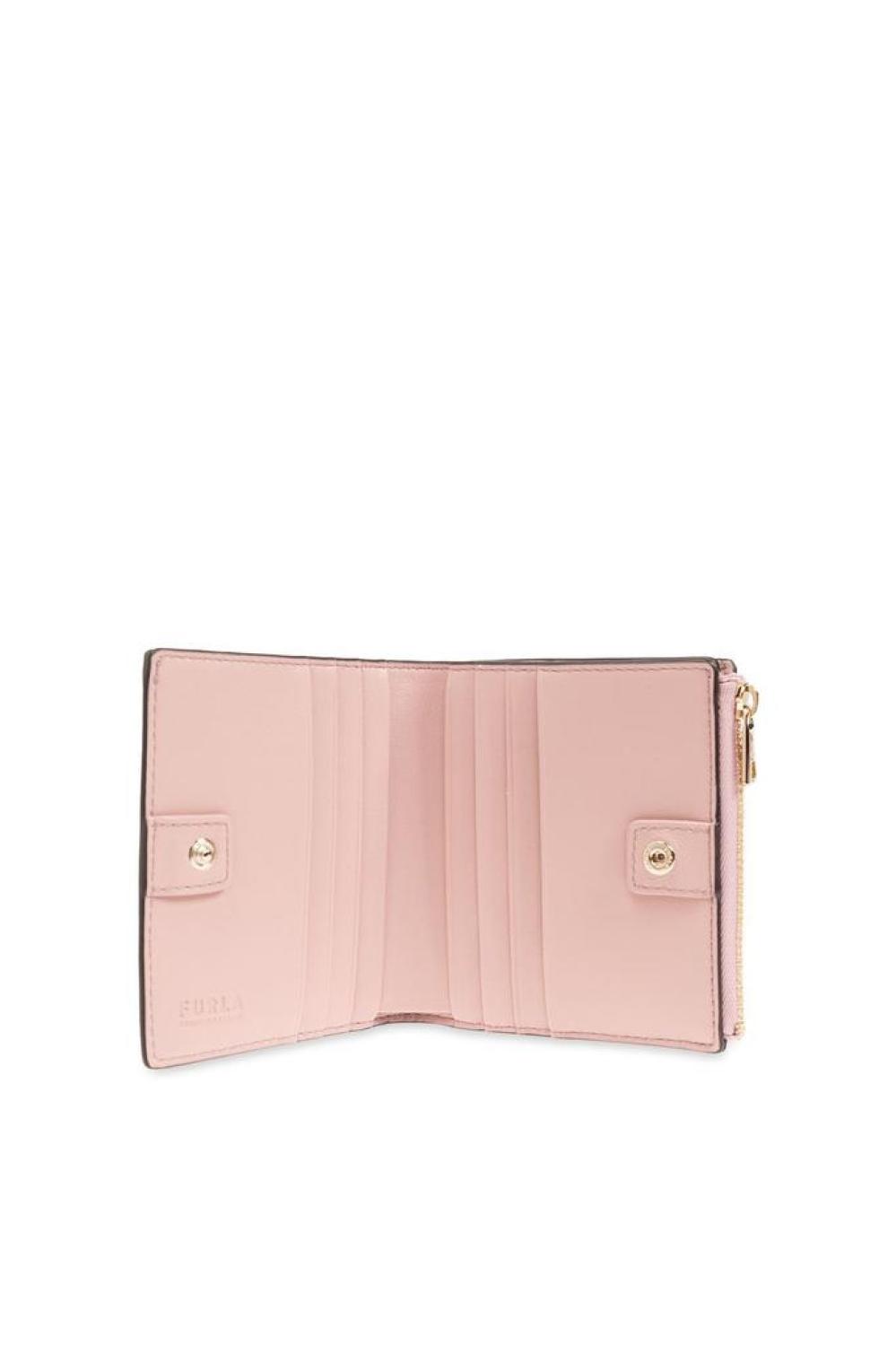 Furla Camelia Logo-Lettering Bi-Fold Wallet