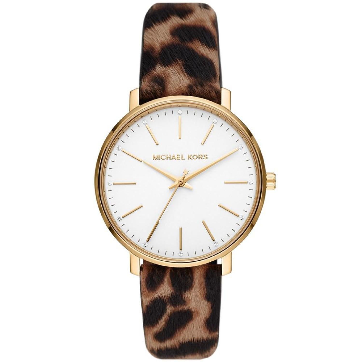 Women s Pyper Three Hand Cheetah Print Leather Watch 38mm