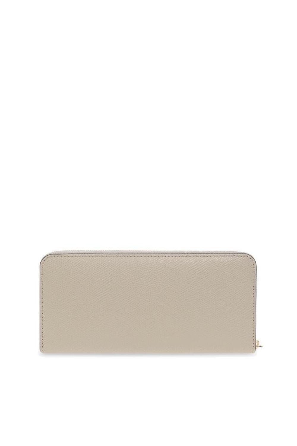 Furla Logo Plaque Zipped Continental Wallet