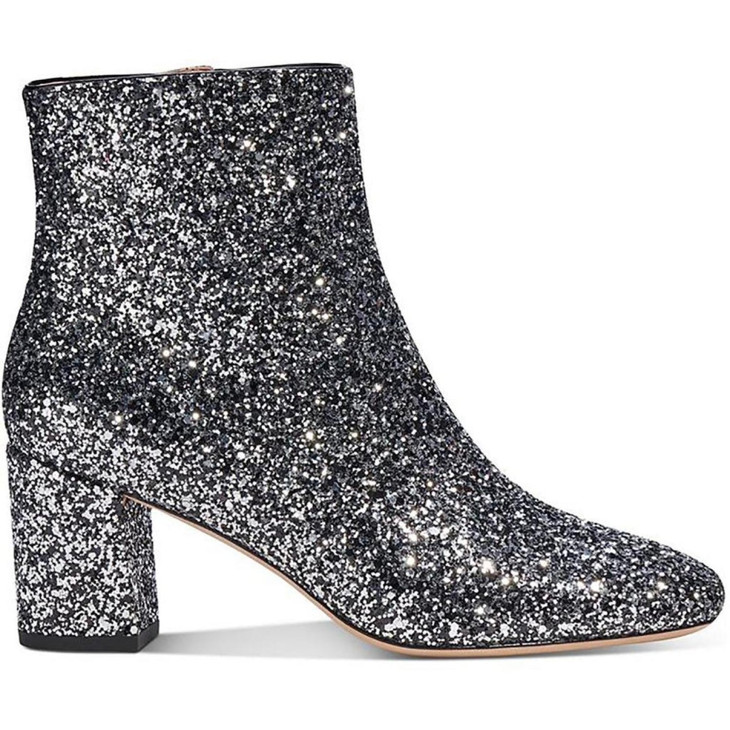 Junell Womens Glitter Round Toe Ankle Boots