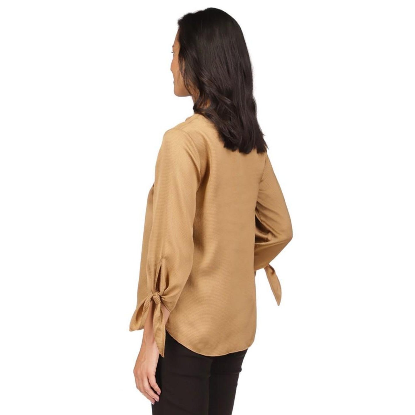 Women's Satin Tie Top, Regular & Petite