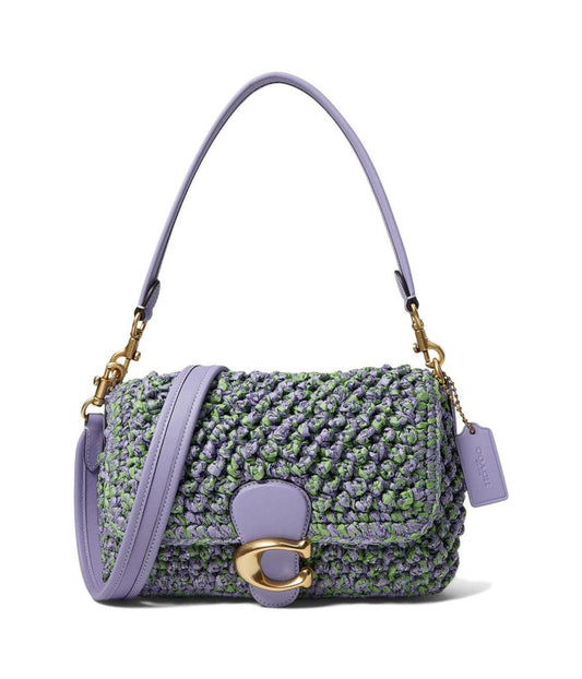 Popcorn Texture Straw Soft Tabby Shoulder Bag