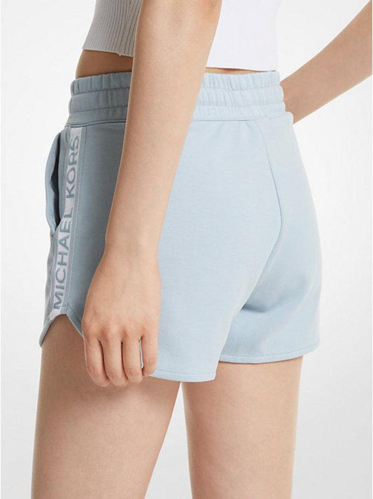 Logo Tape Cotton Blend Track Shorts