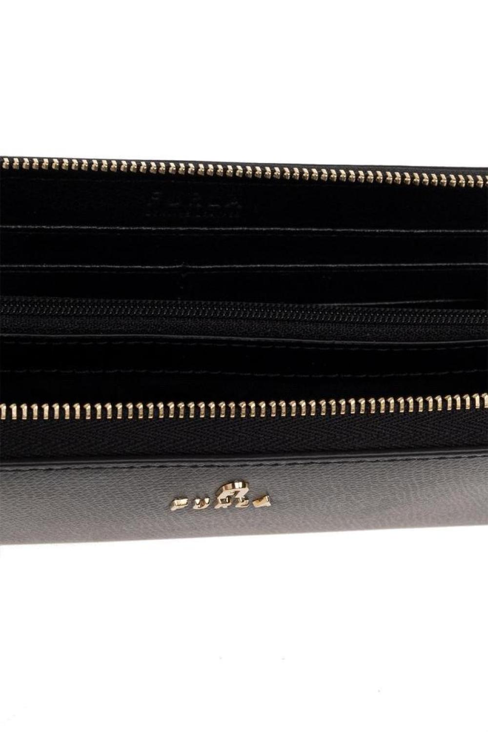 Furla Logo Plaque Zipped Continental Wallet