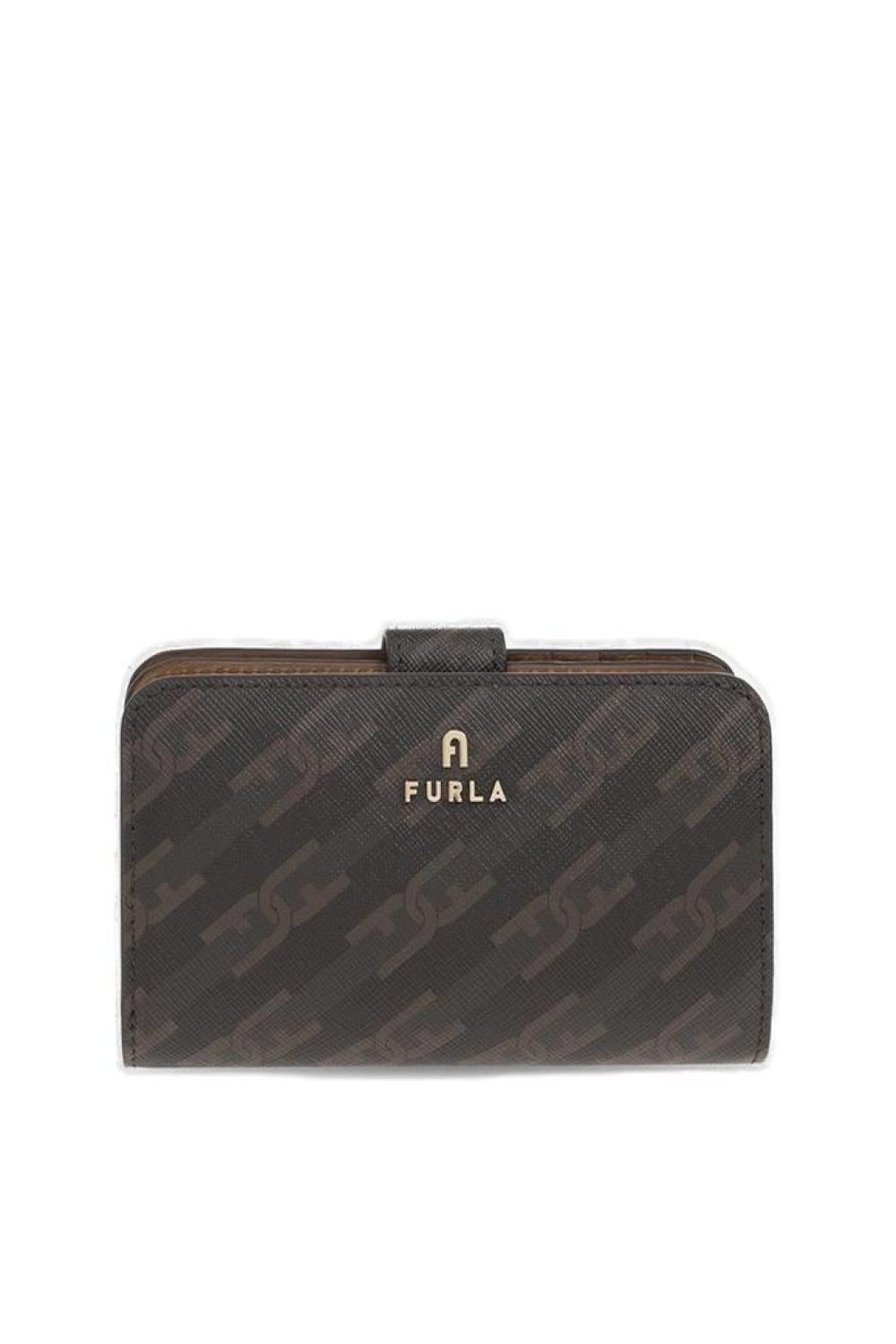 Furla Logo Plaque Monogrammed Wallet