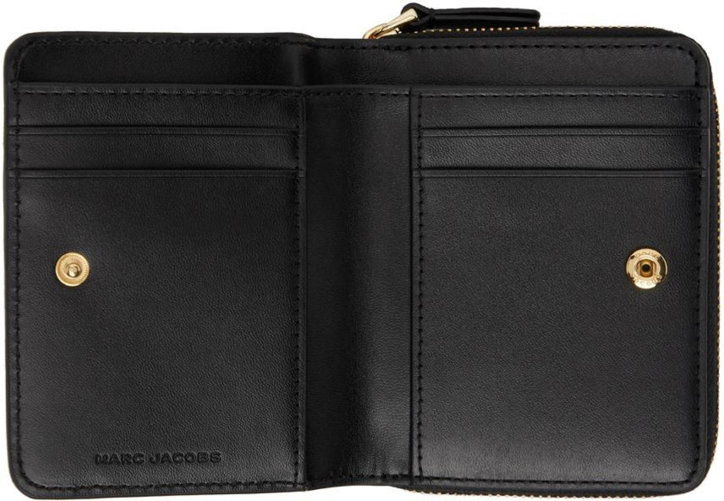 Black 'The Leather Mini Compact' Wallet