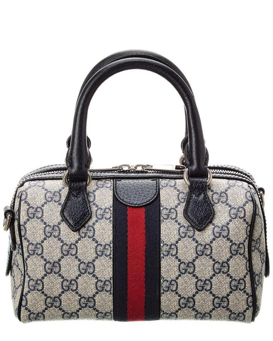 Gucci Ophidia GG Mini Top Handle GG Supreme Canvas & Leather Bag