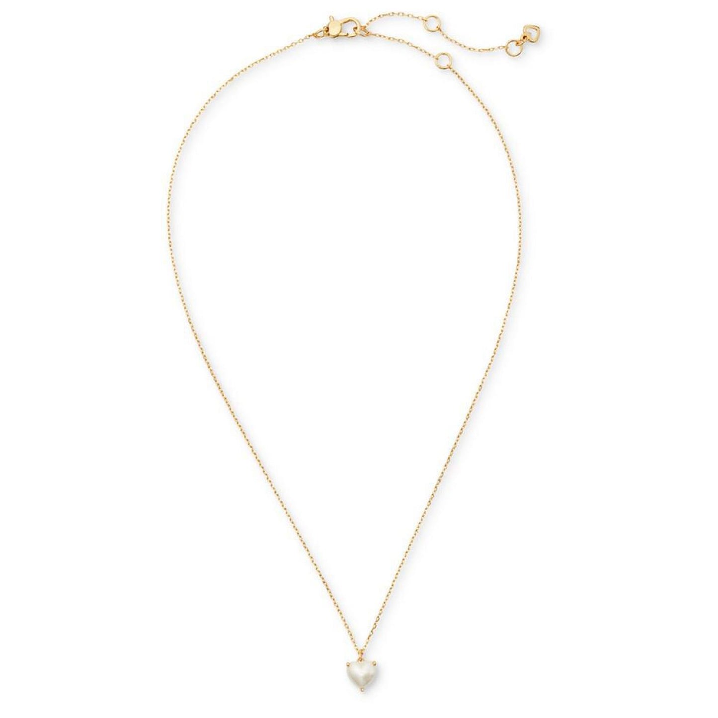 Gold-Tone Birthstone Heart Pendant Necklace, 16" + 3" extender