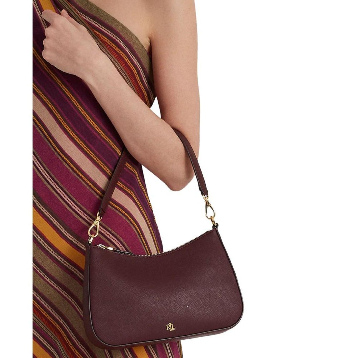 Crosshatch Leather Medium Danni Shoulder Bag