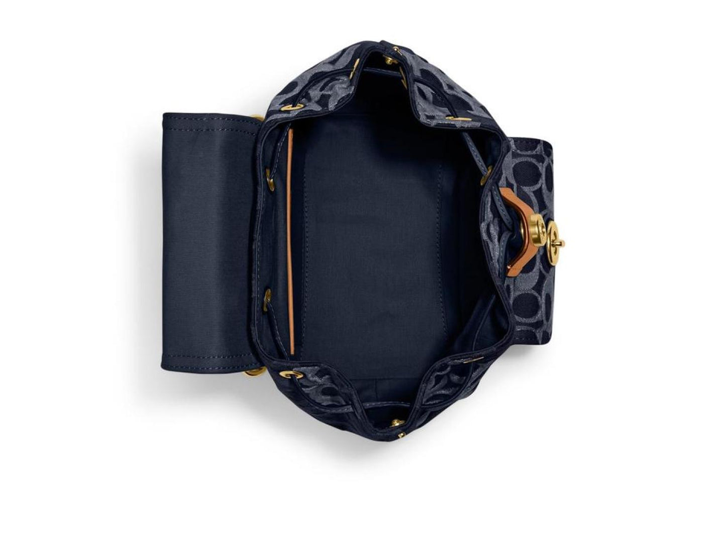 Washed Denim Signature Riya Backpack 21