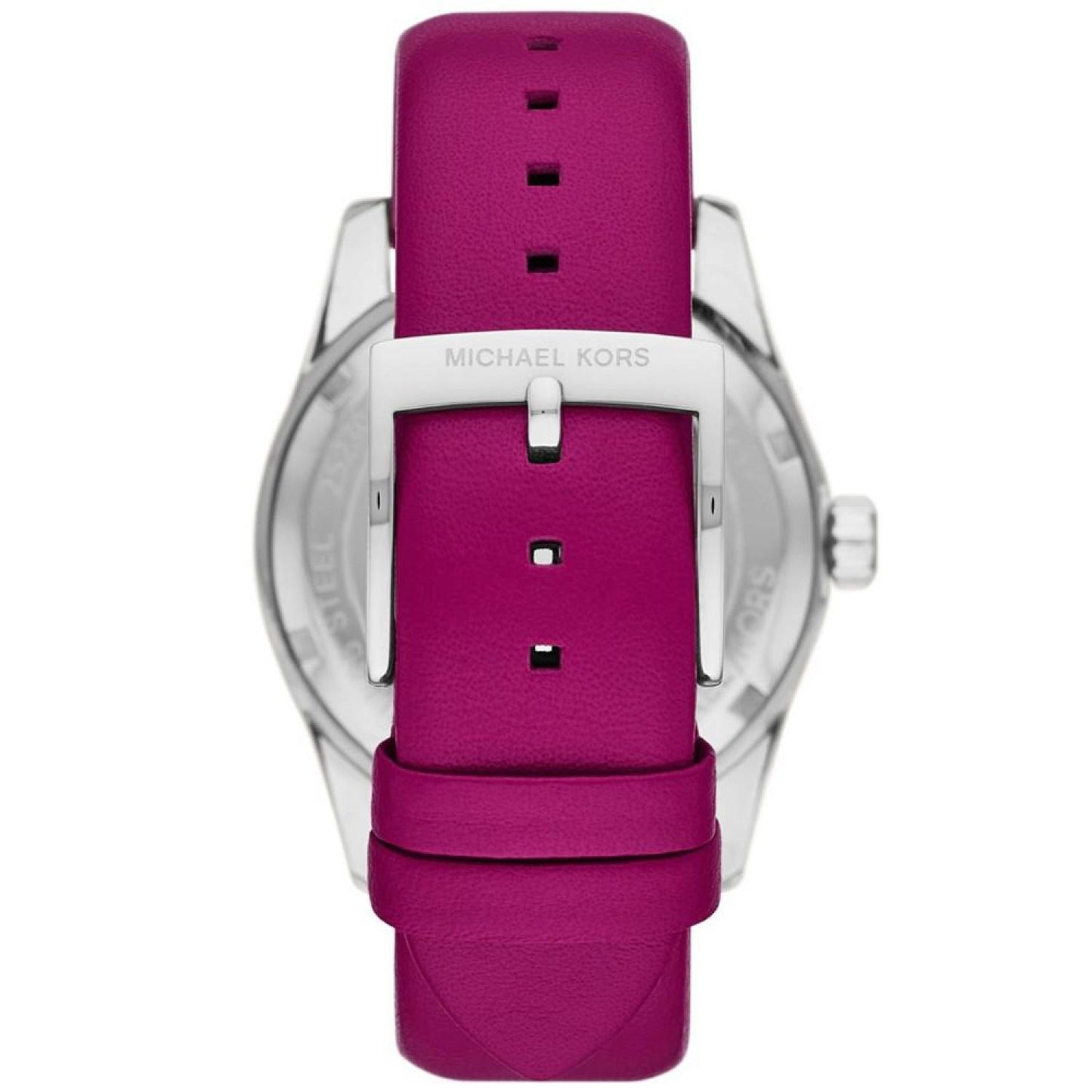 Women's Lexington Three-Hand Fuchsia Leather Watch 38mm