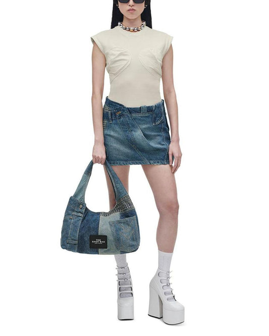 The Deconstructed Denim Sack Bag