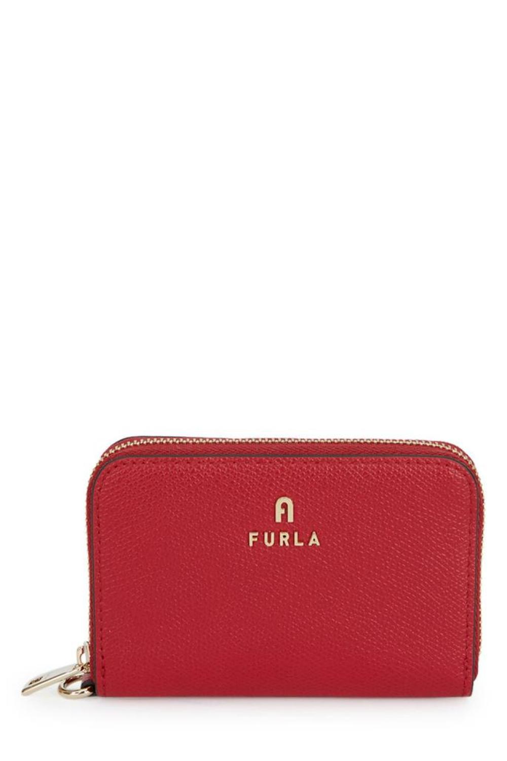 Furla Logo Plaque Zipped Wallet