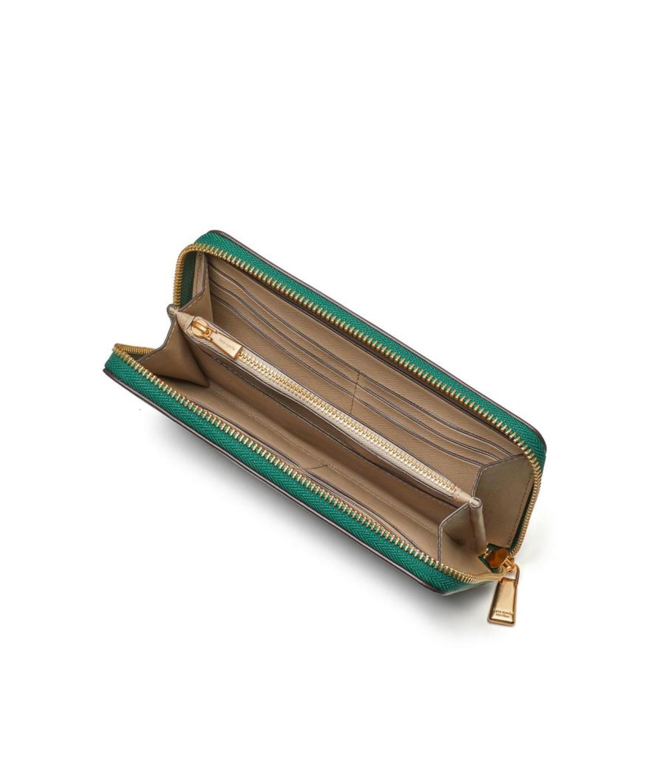Morgan Saffiano Leather Zip Around Continental Wallet