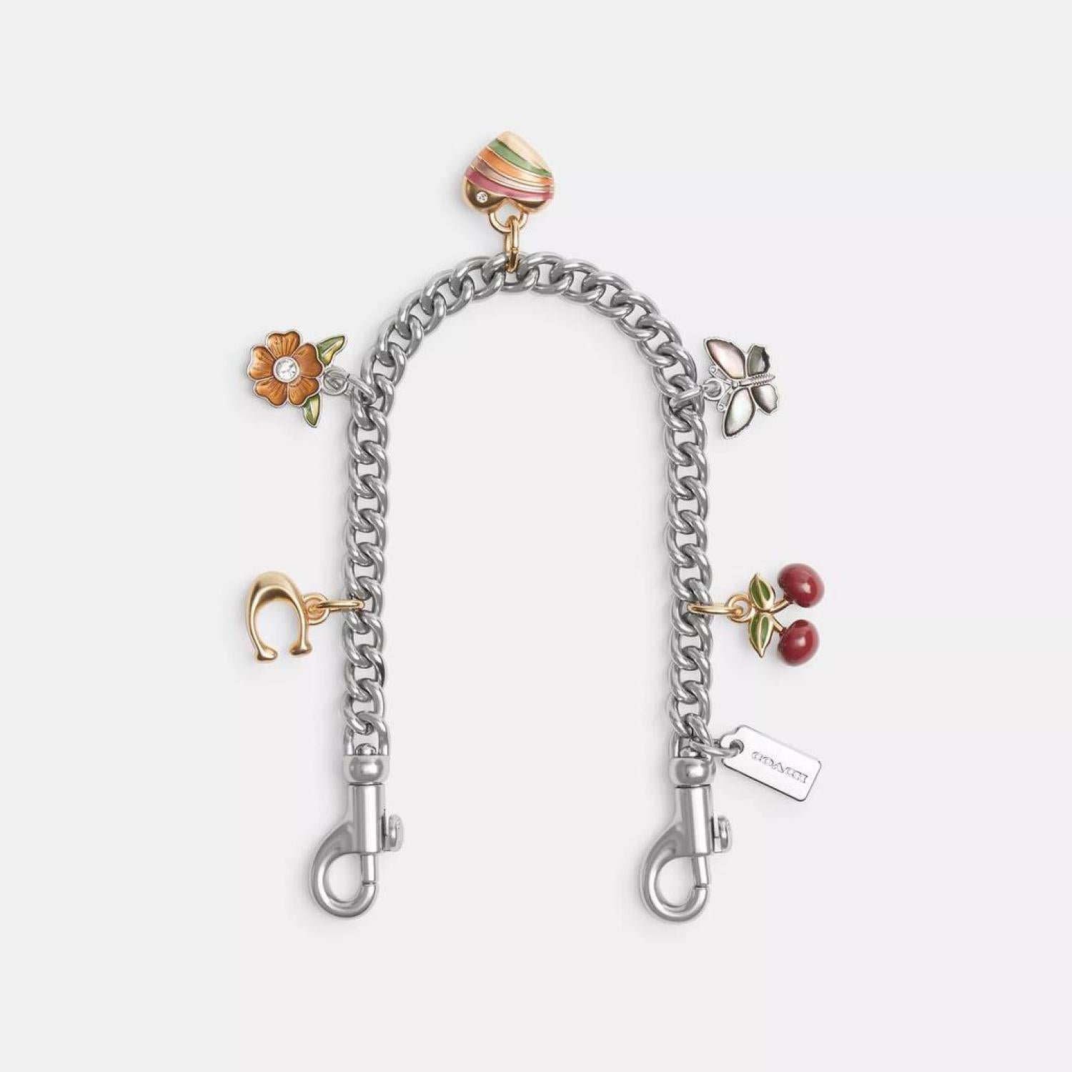 【Coach 】チャーム付きシルバースワガーチェーン CW662 COACH® Outlet | Silver Swagger Chain With Charms